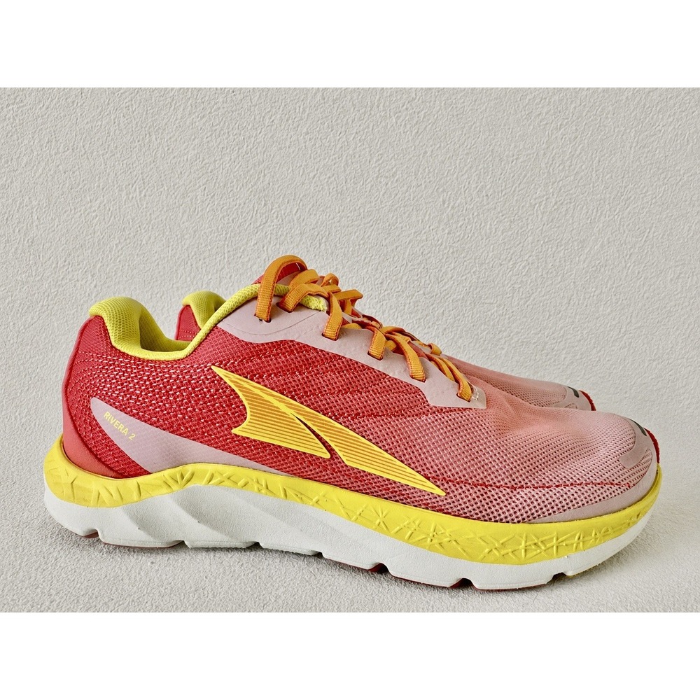 Altra Women's Rivera 2 Women's Running Shoes Sz 8 Coral/Yellow